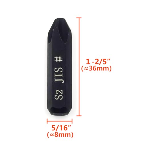 3Pcs JIS Impact Screwdriver Bits