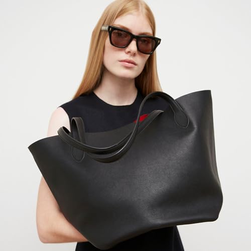 6 Stück Lederhandtasche Griffe, Leder Taschenhenkel Mit Ohrenform-Endlöcher, 60cm Abnehmbare Ersatz Handtasche Zubehör Taschenriemen, Taschenhenkel für Häkeltaschen DIY Handtasche Taschen Strickbeutel