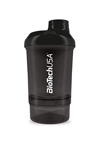Preisvergleich Produktbild Athleticsfood Eiweißshaker schwarz 700ml + Dosierlöffel 30ml