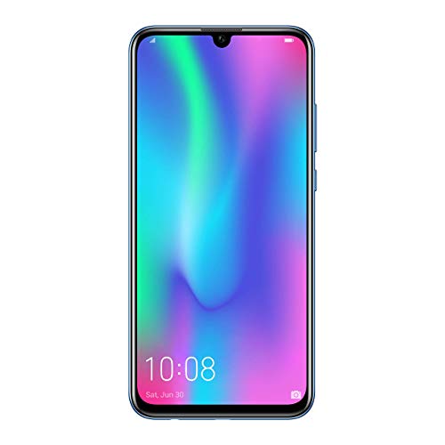 Honor, 10 Lite, Smartphone débloqué, 4G, (6, 21 Pouces, 64 Go, Double Nano SIM ou Nano SIM Plus Micro SD, Android P) Bleu Saphir