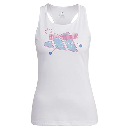 Débardeur de tennis femme blanc taille L respirant et fluide pour le sport
