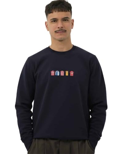 GAMBEA Sudadera Afición Rojiblanca Navy. Talla XXL