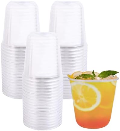 36 Piece Steless Unbreakable Crystal Clear Plastic Wine Glasses Set Of 36 (12 Ounces - Pink - View #10