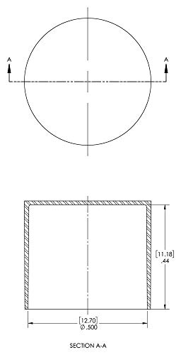 Image of Caplugs SC-161 SC Series - Plastic Sleeve Cap for Tube Ends, 3000 Pack, Red LD-PE, 0.500 inch W x 0.44 inch L Threaded and Non-Threaded Tubing, Rods, Masking, Painting, Plating, Grit-Blasting (Q161Q1)