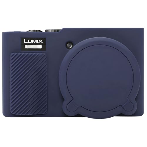 Étui en silicone pour Panasonic Lumix ZS99 bleu foncé d'Elonbo