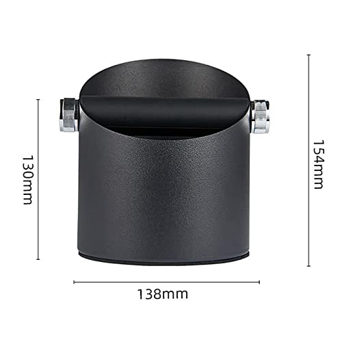 Caja de golpes de café espresso accesorio de acero inoxidable negro 3