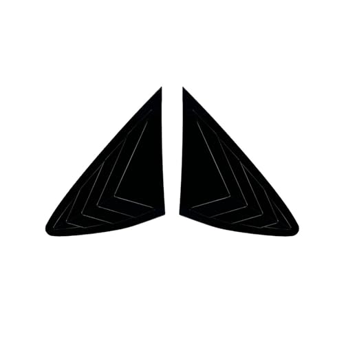 Benz GLC Coupe C253 2016-2022に適合 車用リアウィンドウシャッターカバートリム ウィンドウルーバー サイドベントトリム 自動車アクセサリー(Gloss Black)