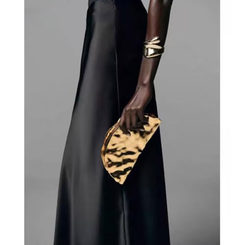 Image of Acrylic Shell Clutch Purse for Women Metallic Evening Bag Large Designer Acrylic Handbag for Wedding Party Prom