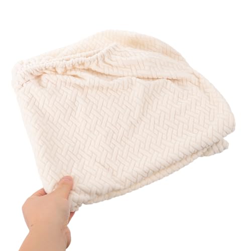 Protector rectangular beige para calefactores de dormitorio y hogar con tela lavable 5