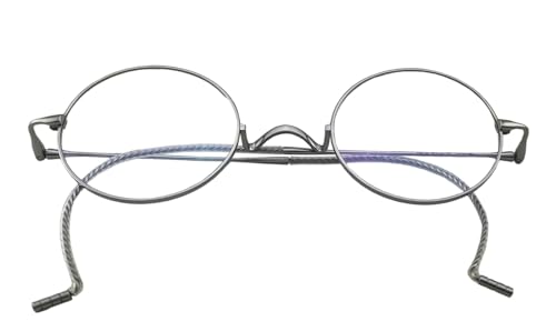 Image of Circleperson Pure Titanium Eyeglasses Vintage round Cable temple Light Weight