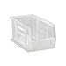 Quantum Ultra Clearview Poly Bin - 4-1/8"Wx5-3/8"Dx3"H - Lot of 24