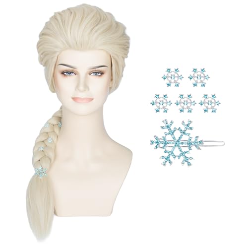 Miss U Hair Women Princess Blonde Braided Wig with...