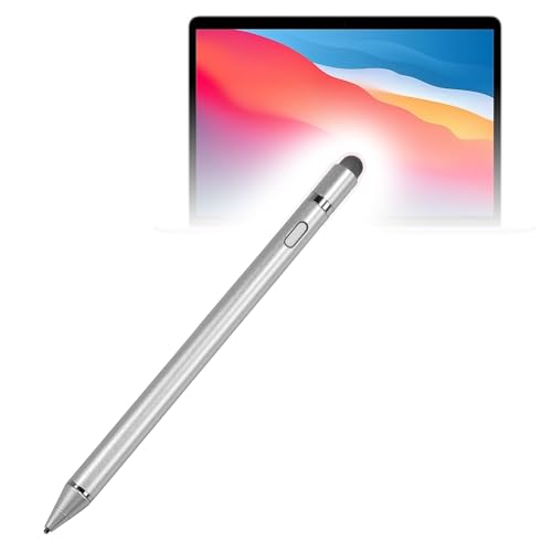 BoxWave Stylus Pen Compatible with Apple MacBook Air (13-inch M1 2020) - AccuPoint Active Stylus, Electronic Stylus with Ultra Fine Tip - Metallic Silver