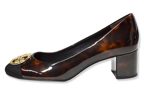 Tory Burch Women's Chelsea Cap-Toe 50mm 2" Pump Heel Shoes Patent Leather,2