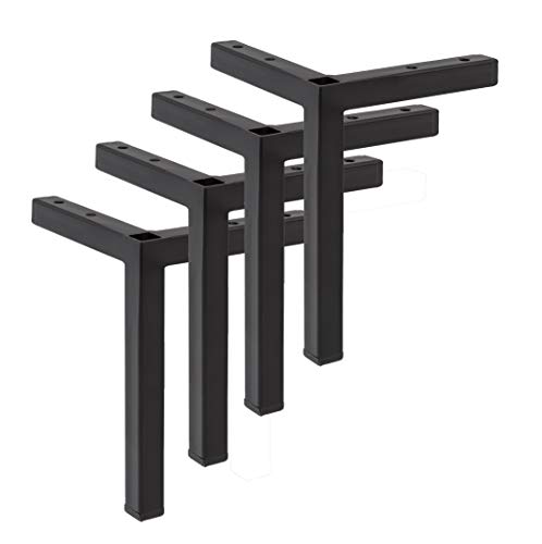 Preisvergleich Produktbild Schildmeyer Sockelfuß 4er-Set 150mm, Metall schwarz