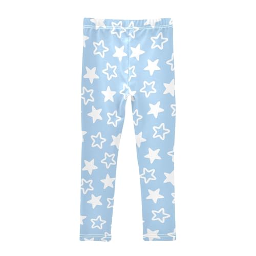 Stars Pattern Girls Leggings,Workout Leggings for Girls Toddler Athletic Leggings Size for 3-10T2