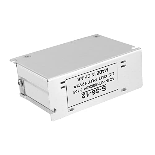 Transformador de voltaje 12V 3A para tira LED: corriente estable de 36W sin parpadeos, 5 uds 7
