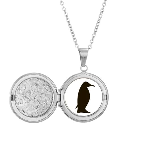 Collier avec médaillon pingouin noir : le cadeau d'anniversaire idéal et symbolique