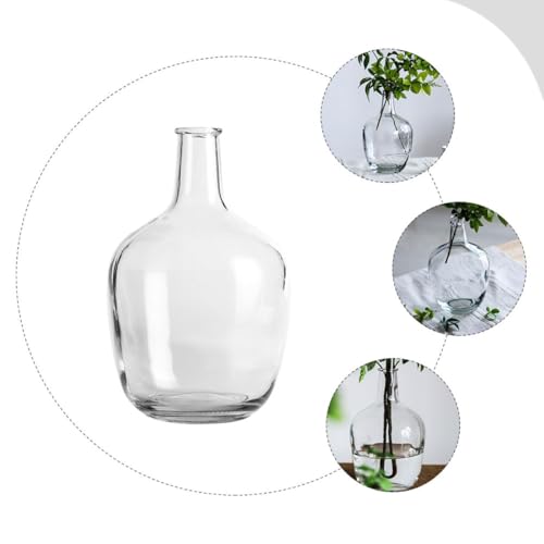 Vase en verre hydroponique et support pour compositions de fleurs - 8