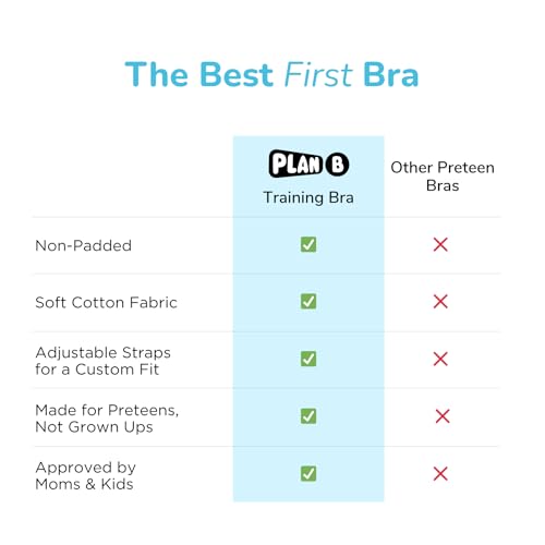 Image of YouGotPlanB Cotton Everyday Training Bra for Pre-Teen Girls | Non-Padded, Full Coverage, Adjustable Straps for 9-16 Years