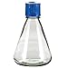 TriForest FPC0500S Flat-Base Sterile Erlenmeyer Shaker Flask, PC, 500 mL; 12/PK, 48/CS