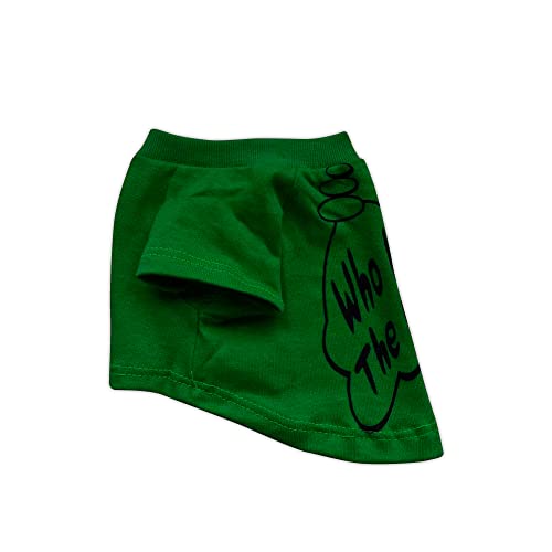 Petmont Casual T-Shirt For Pets Desing: Who Let The Dogs Out Green Great For Small And Medium Dogs Size Medium #TOP2