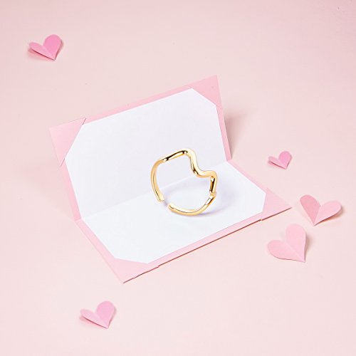 SHEGRACE Anello Ondulato da Donna in Argento