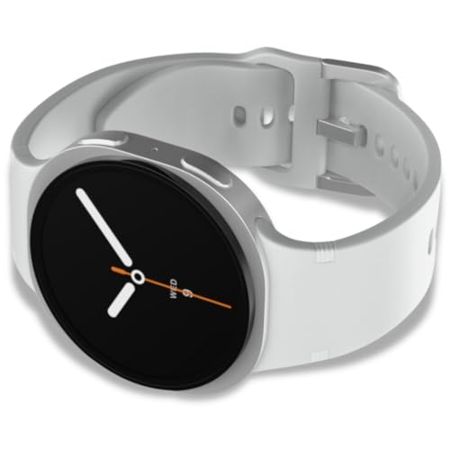 Image of Samsung Galaxy Ai Watch 8 Latin American Version Sm-L320 (40mm) Bluetooth Wellness Tips Heart Rate Sleep to Workout Fitness Tracker (Silver /White Band SM-L320NZSALTA)