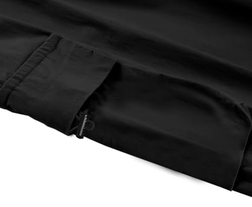 Image of Girls Cargo Pants Elastic Waist Drawstring with Pockets Pants | 6-14 years High Waist Loose fit School Hiking Casual