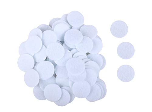 Image of YYCRAFT White Soft Thick Wool Felt Circles for Craft Project (2mm Thick,200pcs 1 Inch)