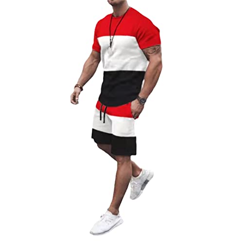 Ensemble de t-shirts 3D pour homme imprimé dynamique costume d'été plage ts2814