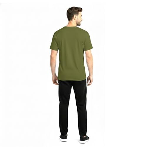 Image of KWINGS Round Neck T-Shirt | Dry-Fit Fabric | Half Sleeve Tshirt | Soft Stretchable Gym Wear | Sports Tshirt