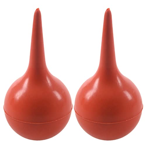 Uikdjgu 2X Jeringuillas de Apreton de Bulbo de Pera de Goma de Caucho para Succion del Oido Lavado