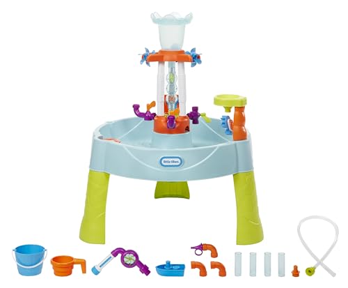 Little Tikes Flowin’ Fun Water Table - Kids’ Outdoor Water Playset with Interchangeable Pipes, Faucets, Tower & Accessories - Encourages Creativity & Sensory Exploration - Ideal for Ages 2 to 5 Years - image 2