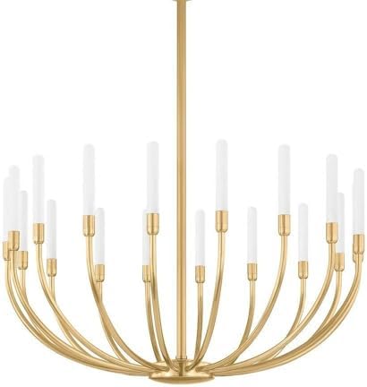 Corbett Lighting 481-28-VB Amalthea - 50W 18 LED Chandelier-16.25 Inches Tall and 28 Inches Wide