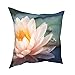 Kwiaty lotosu wzór cztery pory roku uniwersalna poszewka na poduszkę, kwadratowa poduszka lędźwiowa, odpowiednia na sofę do sypialni samochodu 40 cm x 40 cm