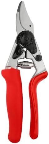 FELCO 12 x Right Handed Bypass Scissor with Swivel Handle, Ergonomic for Medium Hand, Blade 42 mm, Cut 20 mm, Slanted Head, Swiss Compact Professional Tool