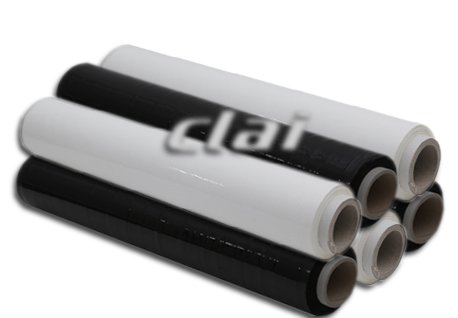 FILM ESTENSIBILE MANUALE NERO SPESSORE 23 MICRON ALLESTITO IN BOBINE ALTEZZA CM 50 PESO 2,4 KG. Confezione da 6 pezzi