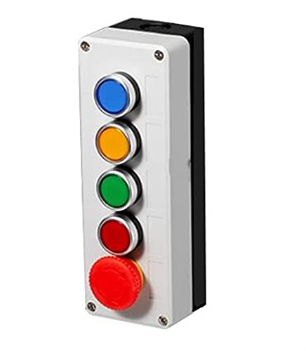 Bouton d'arrêt d'urgence avec symbole de flèche pour boîtier de commande incendie 5 up
