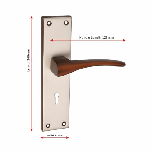Image of Milton Iron Mortise Lock Set, Model 582 MAT SS