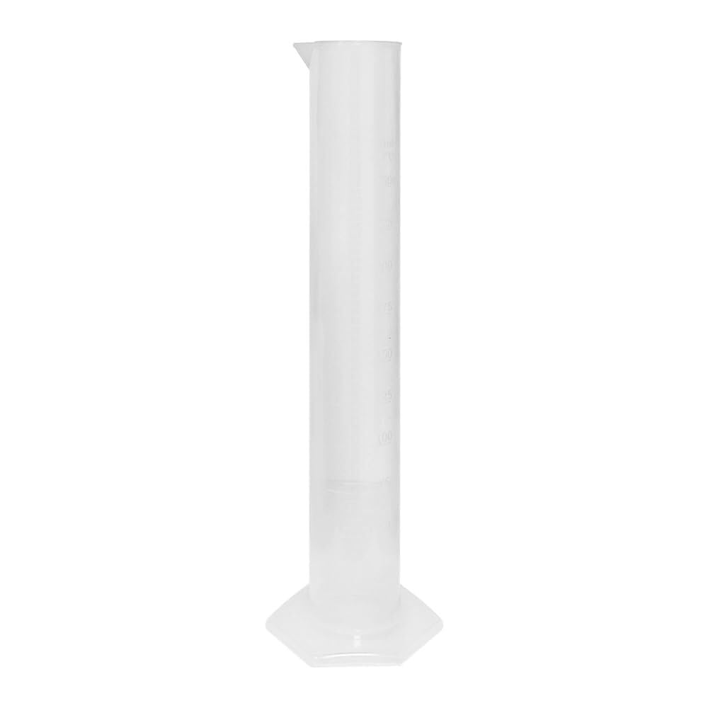 Probeta de Laboratorio para Ciencias, Cilindro Graduado de plástico con Base Hexagonal 10ml-2000ml(250ml)