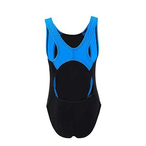 Image of GLIGLITTR Girls' Athletic One Piece Swimsuit Kids Black Swimwear for Swim Team Practice Competition Beach Sport Bathing Suit