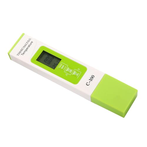 TOPINCN C-100 5-in-1-Salzgehalt TDS EC-Meerwassertester Multifunktions-Wasserqualitätsprüfer mit Multiparameter-Messgeräten für die Hintergrundbeleuchtung