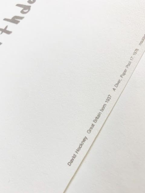 【限定版】デイビッド・ホックニー Paper Pools サイン入 ハードカバー 限定版】デイビッド・ホックニー Paper Pools サイン入 ハード