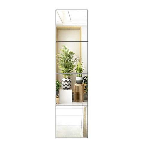 FANYUSHOW Full-Length Home Door and Bathroom Decor Set HD Wall Mirror Tiles 12