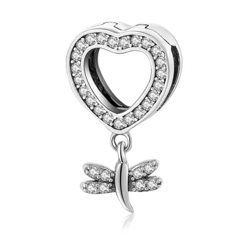Charm clip libélula plata 925 antideslizante compatible pulsera Reflections
