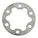 E-for Bike Electric Scooter Brake Gasket Spacer 6 Holes Disc Washer Aluminum Alloy for 2/2.5/4/5mm with Stainless Steel Bolts, Silver(2mm)