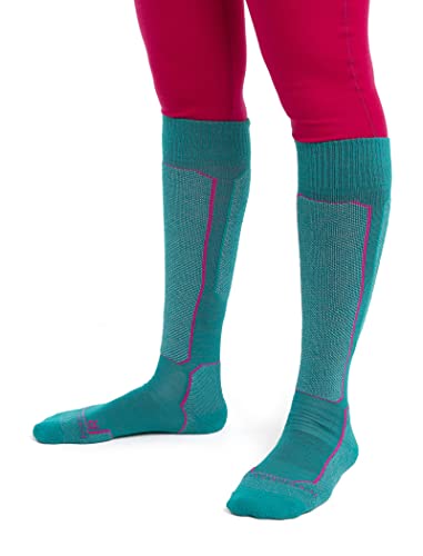 Image of Icebreaker Merino Women's Over the Calf Light Cushion Wool Ski Socks for Women