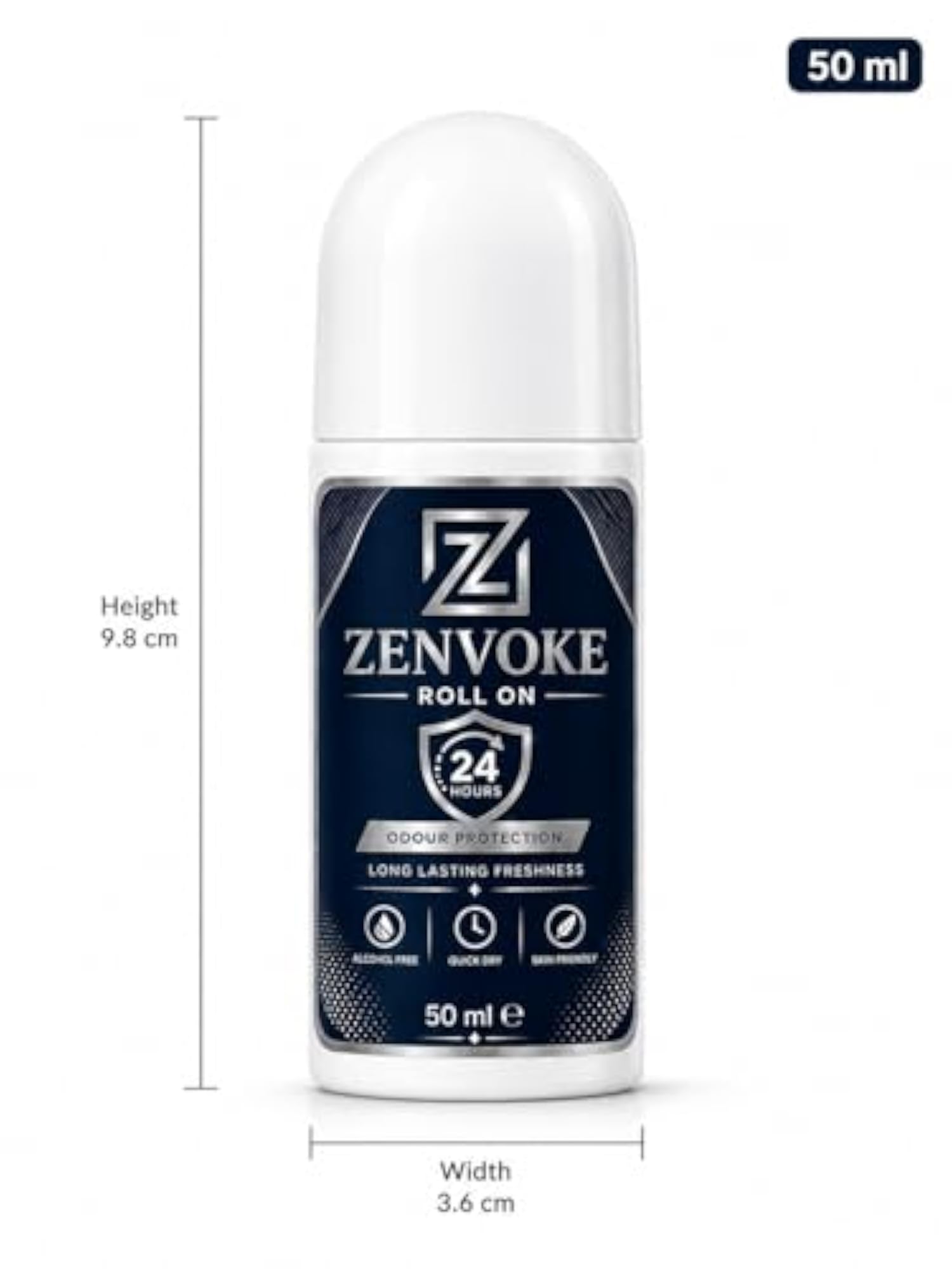 Underarm Roll On Deodorant 50ml, Unisex