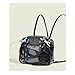 ZGHQHCDRH Fashionable Backpack with Bow Decoration and Transparent Pin Display Crossbody Bag, Suitable for Daily Use (Black)